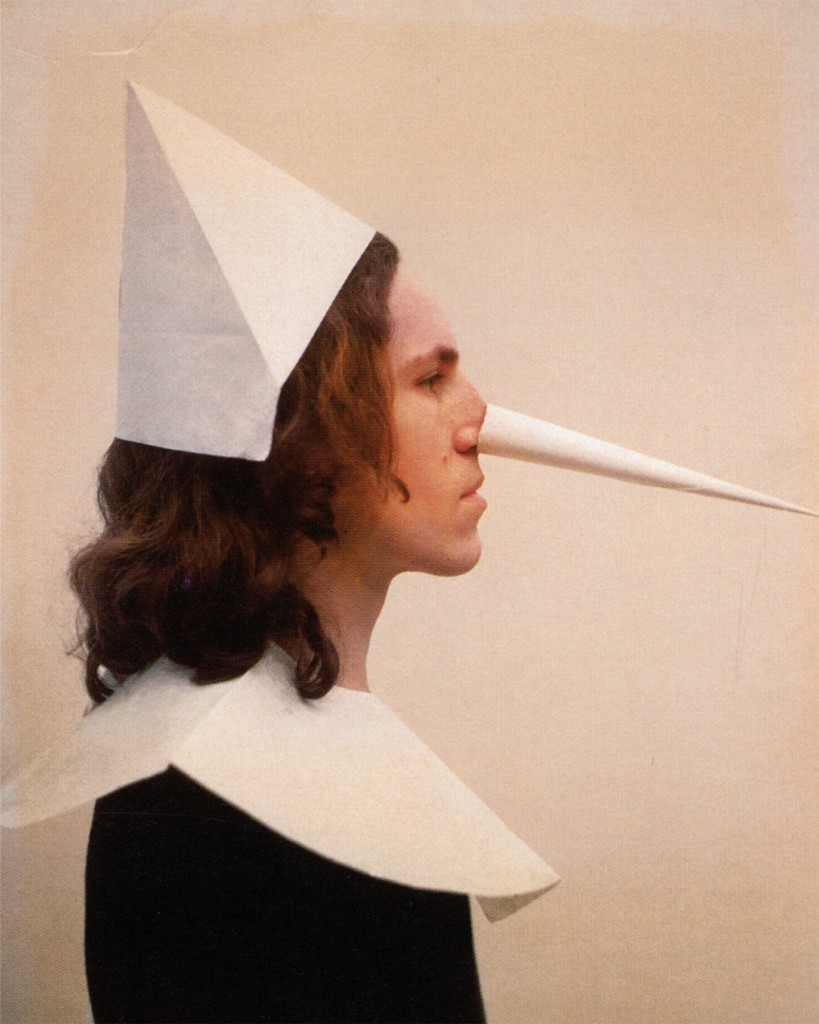 Luigi Ontani, Pinocchio (1972; fotografia, 85 x 67 cm; Collezione Fabio Sargentini)
