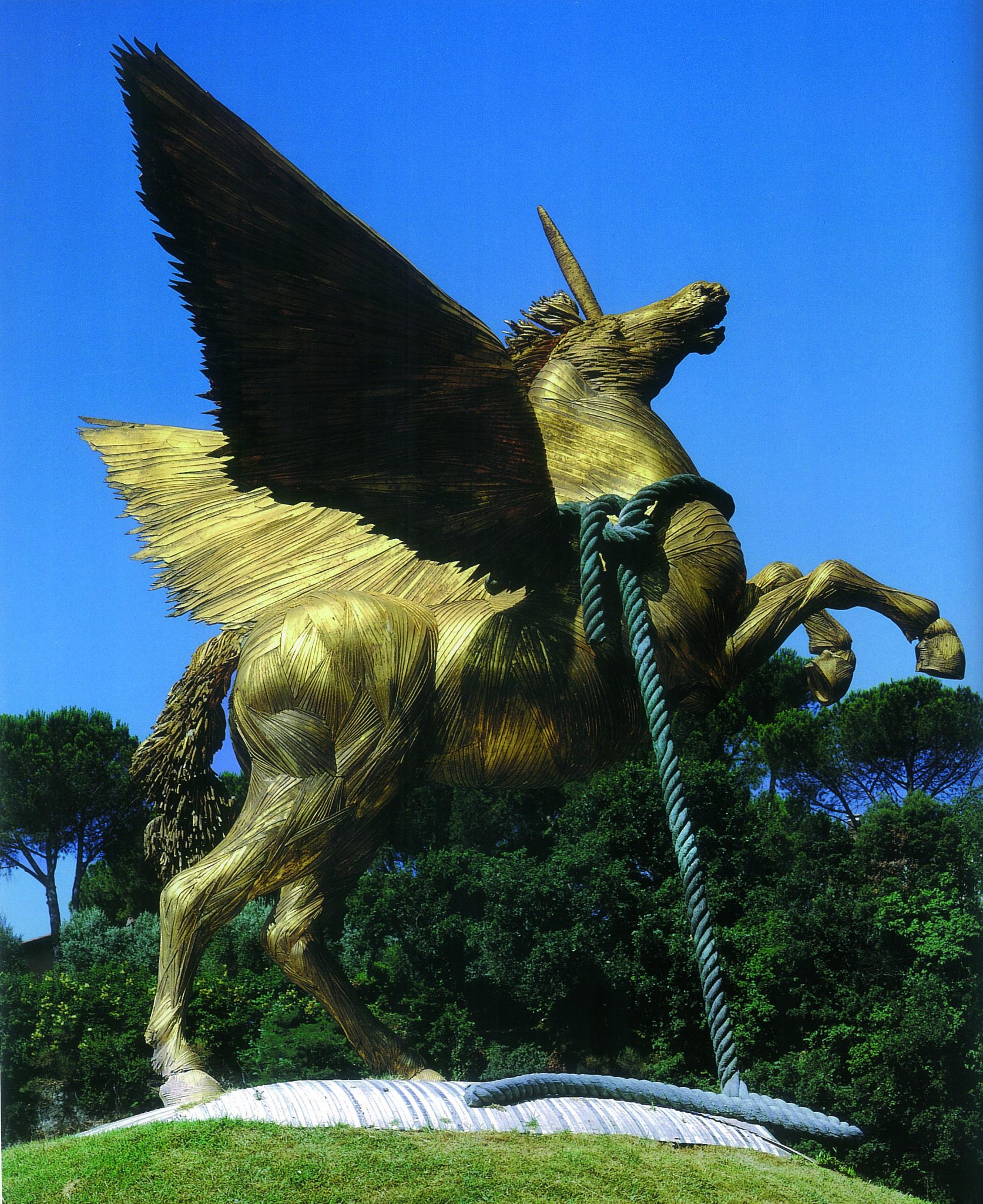 Mario Ceroli, Cavallo alato (1987; bronzo; Roma, Studi Rai di Saxa Rubra)
 Mario Ceroli, Cavallo alato (1987; bronzo; Roma, Studi Rai di Saxa Rubra)