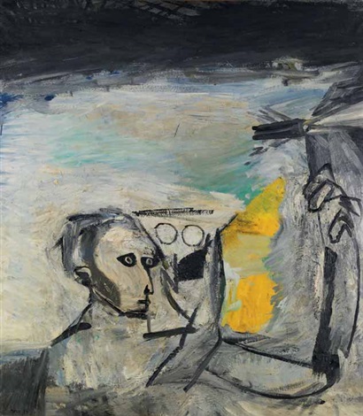 Mario Merz, Il saldatore (1956; olio su tela, 114 x 100 cm; Collezione privata)
 Mario Merz, Il saldatore (1956; olio su tela, 114 x 100 cm; Collezione privata)