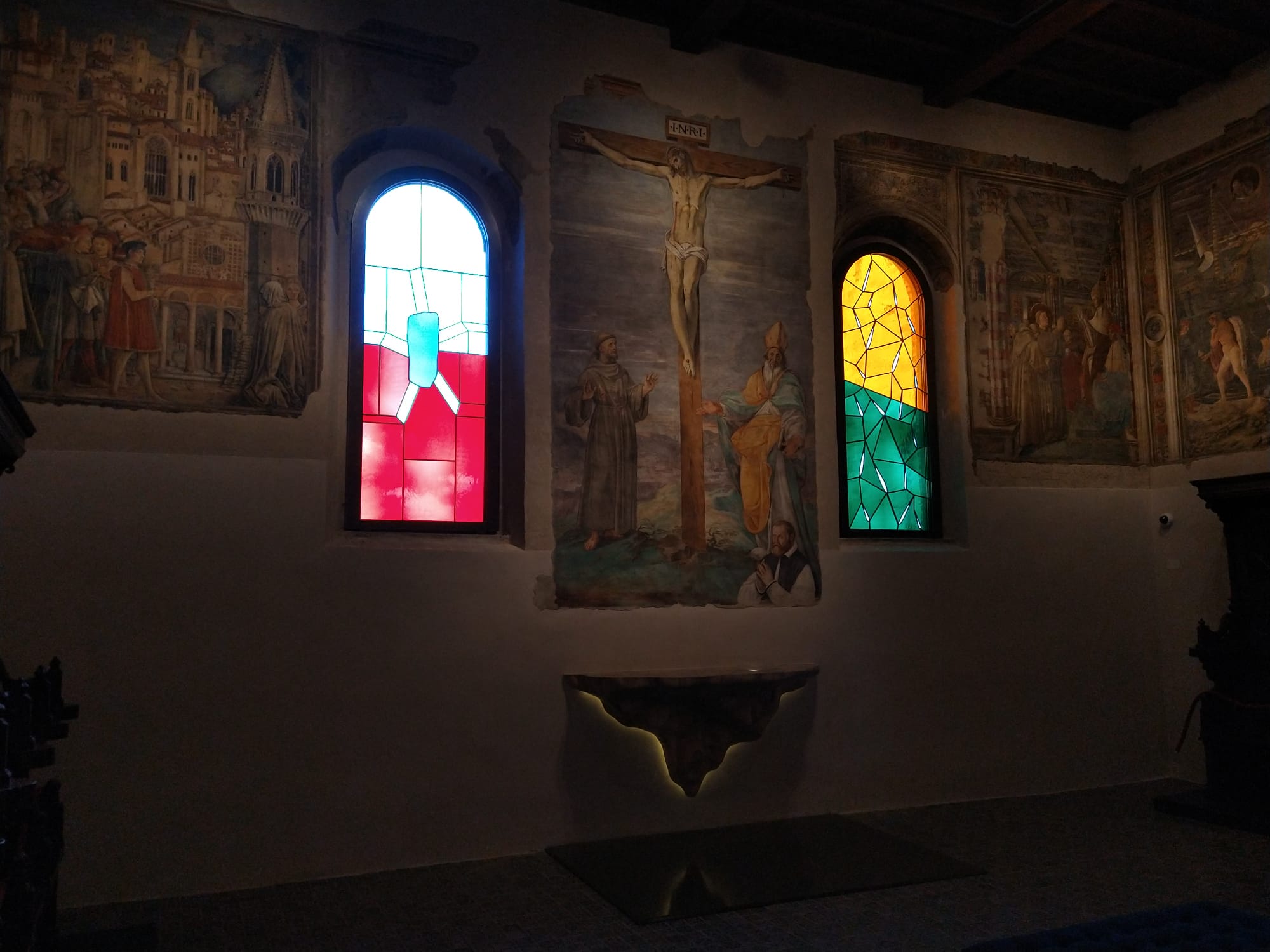 Vittorio Corsini, Finestre della Cappella dei Priori di Perugia (2022, Perugia, Galleria Nazionale dell'Umbria)