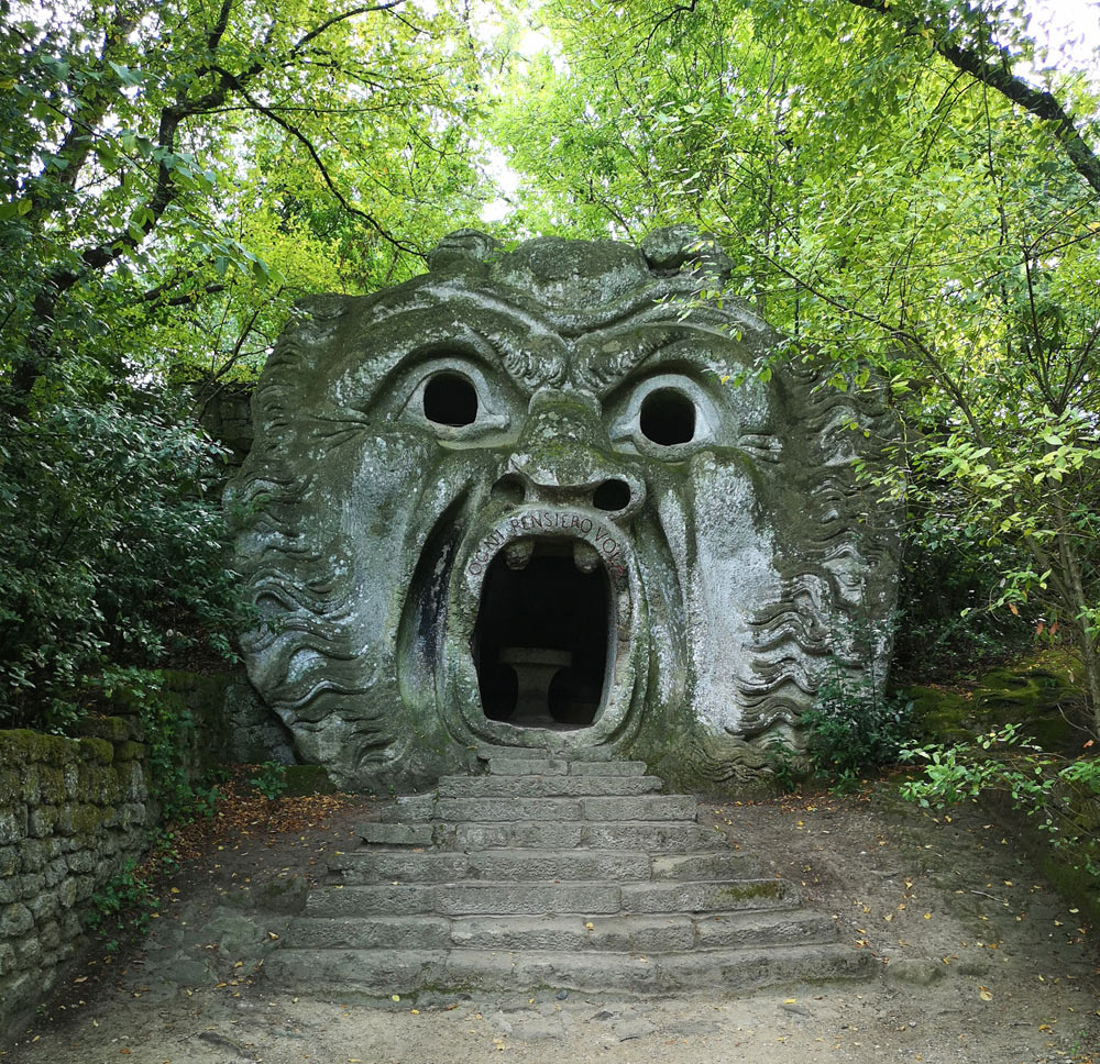 Scultore ignoto, L'Orco (seconda metà del XVI secolo; Bomarzo, Sacro Bosco)