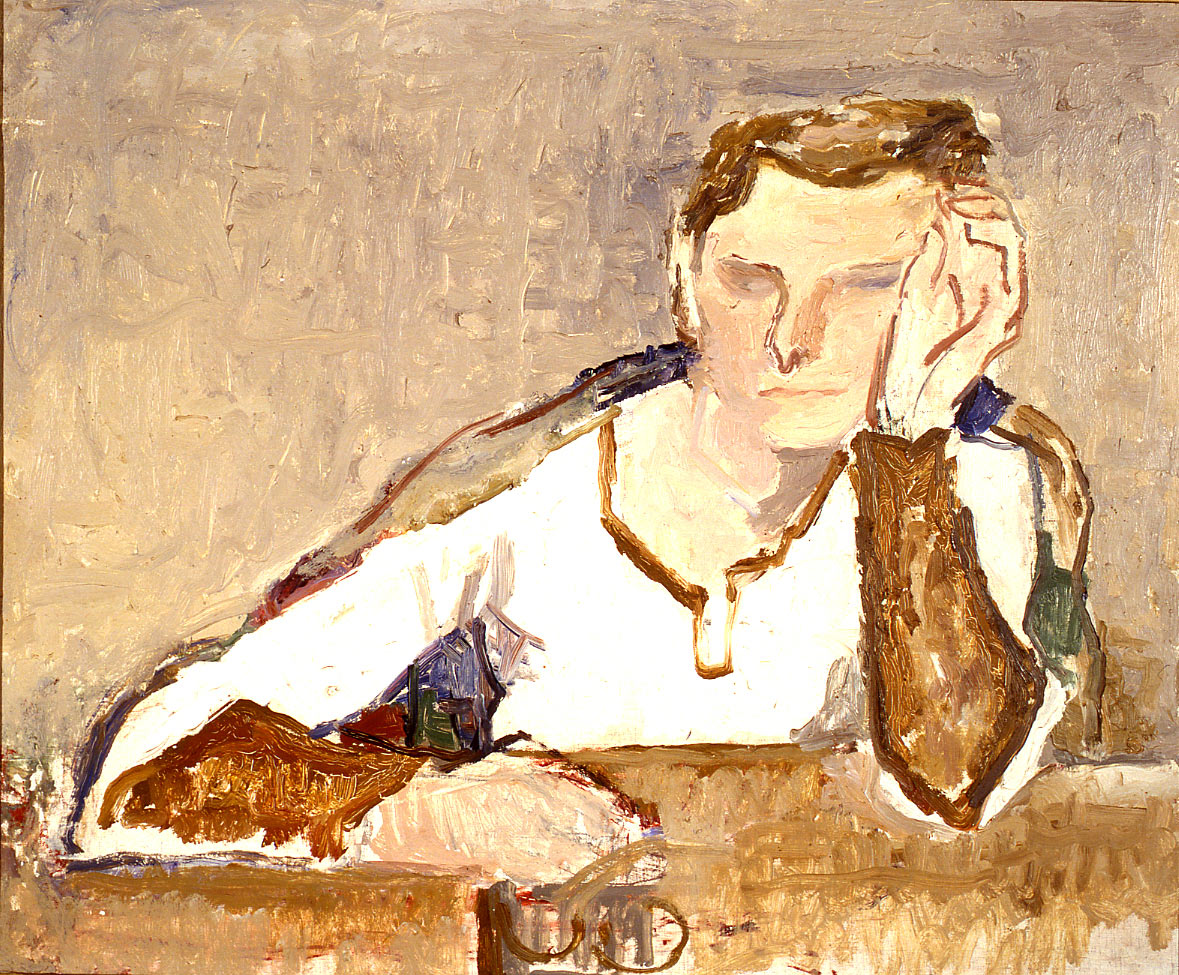 Osvaldo Licini, Ritratto di Nanny (1926; olio su tela, 62,5 x 75,5 cm; Ascoli Piceno, Galleria d'Arte Contemporanea Osvaldo Licini)
