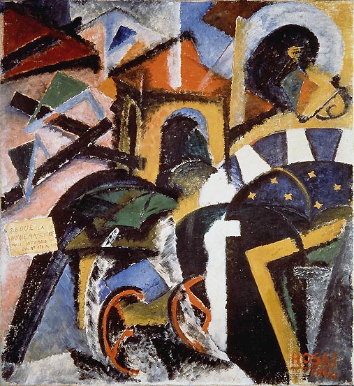 Ottone Rosai, Scomposizione di una strada (1914; olio su tela, 53 x 63 cm; Collezione privata)
 Ottone Rosai, Scomposizione di una strada (1914; olio su tela, 53 x 63 cm; Collezione privata)