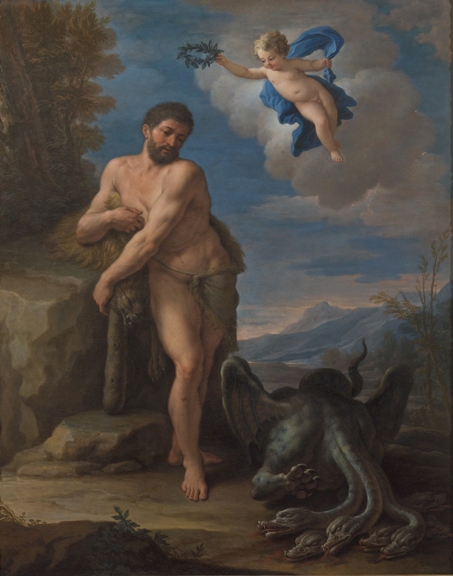 Paolo De Matteis, Ercole e l'Idra (XVIII secolo; olio su tela; Vigo di Ton, Castel Thun)