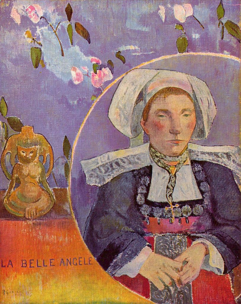 Paul Gauguin, La Bella Angèle (1889; olio su tela, 92 x 73 cm; Parigi, Musée d'Orsay)
 Paul Gauguin, La Bella Angèle (1889; olio su tela, 92 x 73 cm; Parigi, Musée d'Orsay)