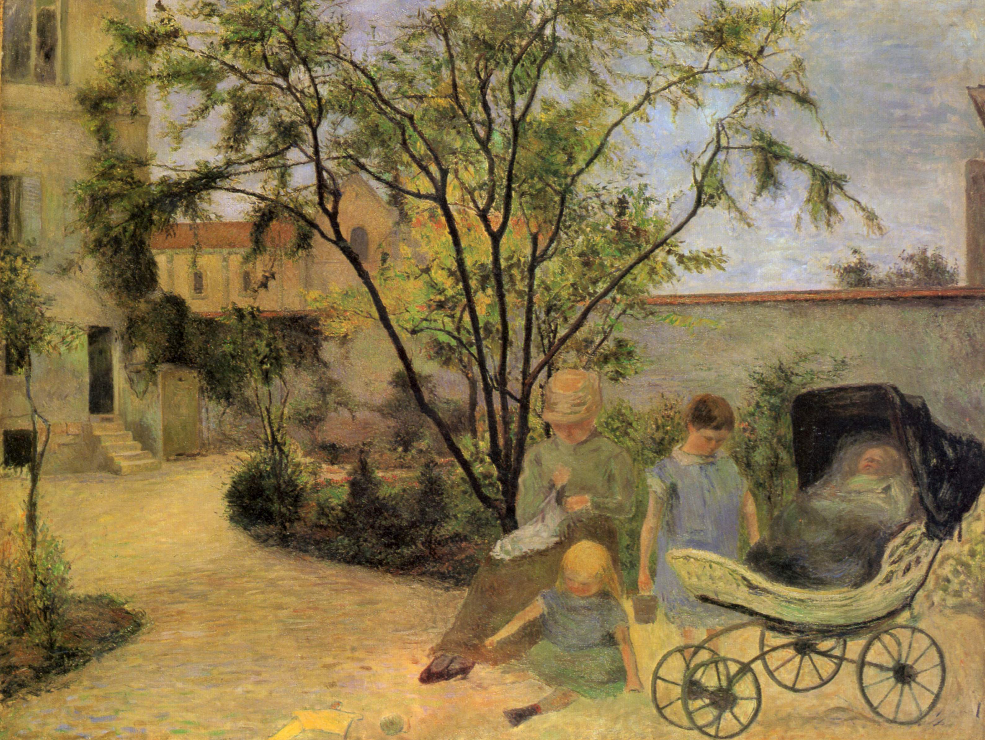 Paul Gauguin, La famiglia del pittore nel giardino (1881; olio su tela, 87 x 114 cm; Copenaghen, Ny Carlsberg Glyptotek)
 Paul Gauguin, La famiglia del pittore nel giardino (1881; olio su tela, 87 x 114 cm; Copenaghen, Ny Carlsberg Glyptotek)