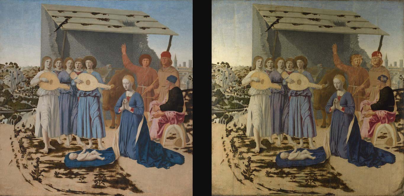 Londra, polemica sul restauro della Natività di Piero della Francesca: “rovinata”
 Londra, polemica sul restauro della Natività di Piero della Francesca: “rovinata”