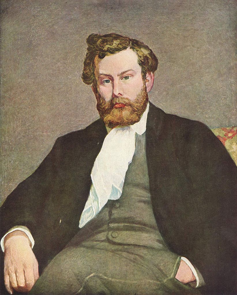 Pierre-Auguste Renoir, Alfred Sisley (1868; olio su tela, 81 x 65 cm; Zurigo, Collezione Bührle)
