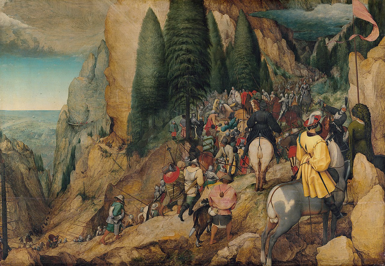 Pieter Bruegel il Vecchio, La Conversione di San Paolo (1567; olio su tavola, 108 x 156 cm; Vienna, Kunsthistorisches Museum)
 Pieter Bruegel il Vecchio, La Conversione di San Paolo (1567; olio su tavola, 108 x 156 cm; Vienna, Kunsthistorisches Museum)