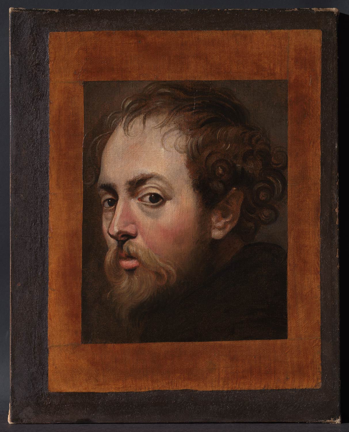 Peter Paul Rubens, Autoritratto (1604 circa; olio su carta applicata su tela, 49,5 x 39,5 cm; Collezione privata, in prestito a lungo termine alla Rubenshuis di Anversa)