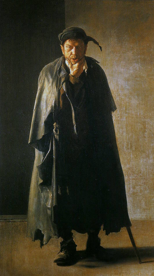 Pietro Annigoni, Il Cinciarda (1945; tempera su tela, 181 x 107 cm; Firenze, Fondazione CR Firenze)
