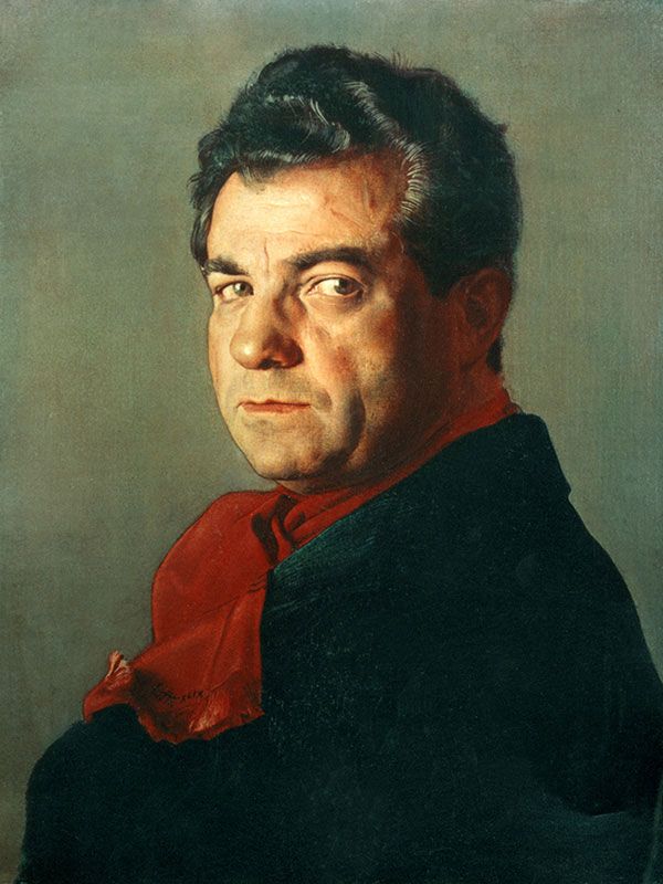 Pietro Annigoni, Ritratto di Salvatore Ferragamo (1949; olio su tela, 35,5 x 45 cm; Firenze, Collezione Ferragamo)
