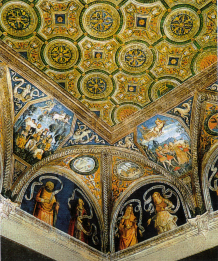 Pinturicchio, Volta della Sala delle Sibille (1492-1494; affreschi; Città del Vaticano, Palazzi Vaticani, Appartamento Borgia)
 Pinturicchio, Volta della Sala delle Sibille (1492-1494; affreschi; Città del Vaticano, Palazzi Vaticani, Appartamento Borgia)