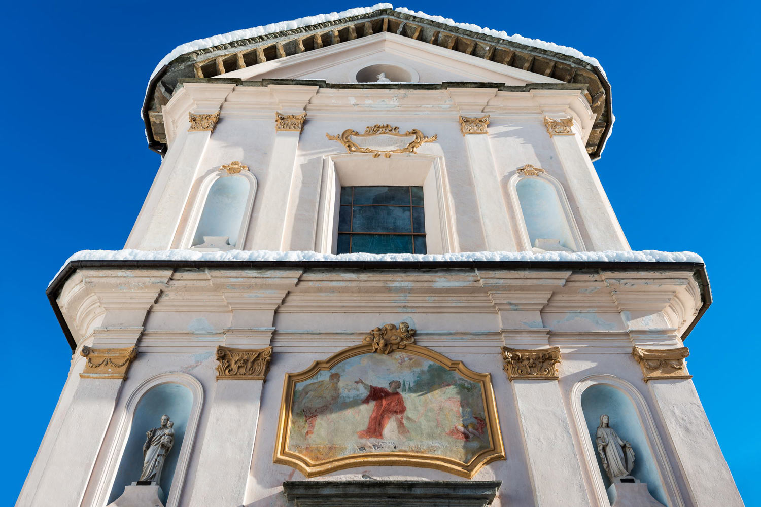 FaÃ§ade of St. Stephen's Church in Piode