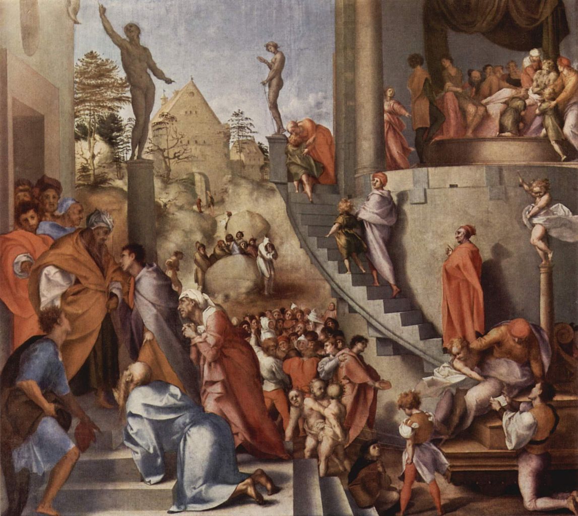 Pontormo, Giuseppe in Egitto (1518 circa; olio su tela, 96 x 109 cm; Londra, National Gallery)
