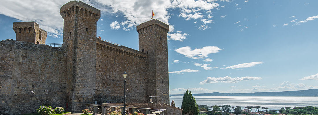 The Rocca Monaldeschi, home of the Lake Bolsena Territorial Museum and Aquarium. Photos Visit Bolsena