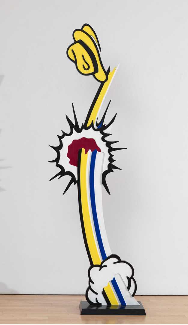 Roy Lichtenstein, Coup de Chapeau II (1996; bronzo dipinto e patinato, 231,14 x 33,02 x 76,2 cm; Los Angeles, The Broad)
 Roy Lichtenstein, Coup de Chapeau II (1996; bronzo dipinto e patinato, 231,14 x 33,02 x 76,2 cm; Los Angeles, The Broad)