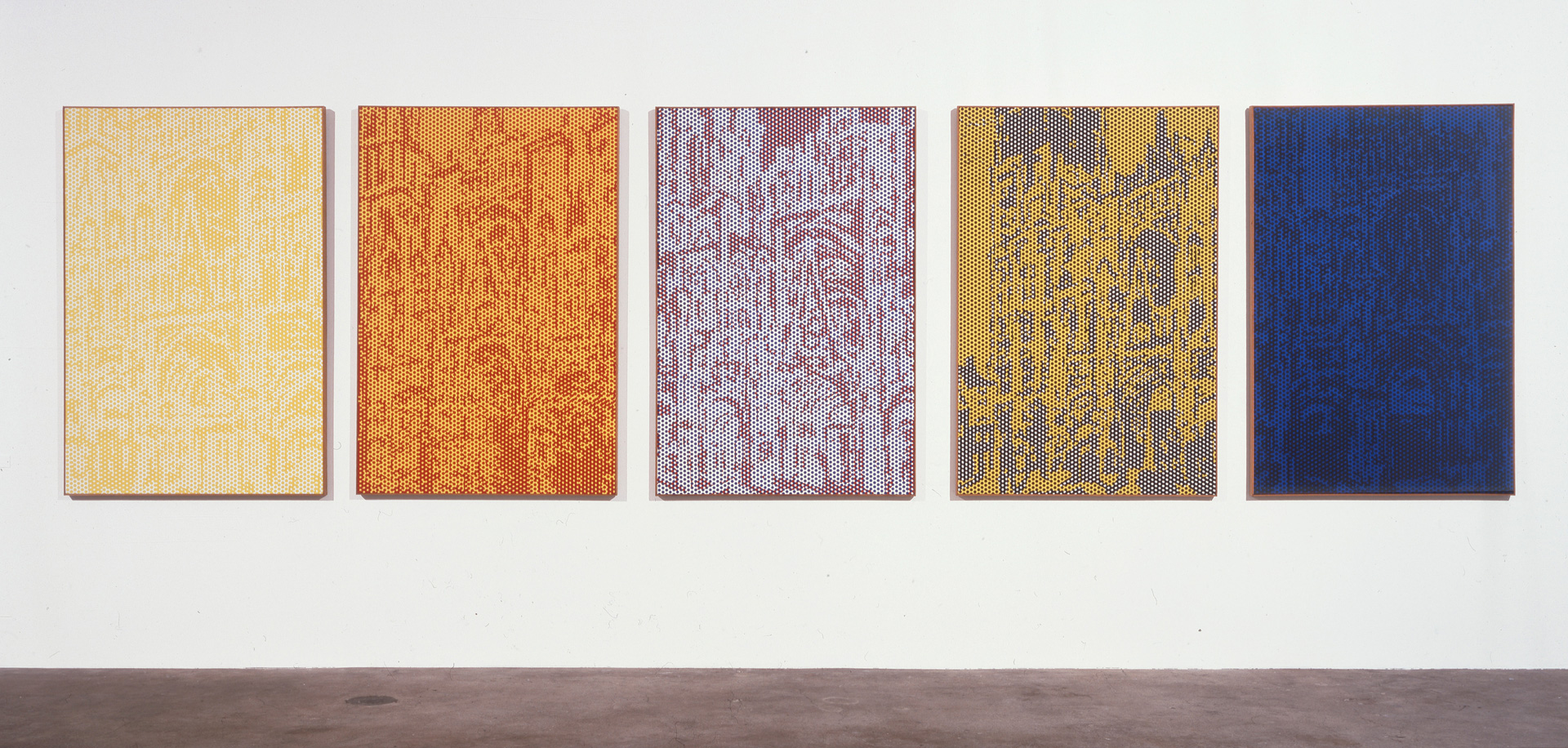 Roy Lichtenstein, Rouen Cathedral (seen at three different times of day) (1968-1969; cinque oli su tela di 160 x 106,7 cm ciascuno; Los Angeles, The Broad)
 Roy Lichtenstein, Rouen Cathedral (seen at three different times of day) (1968-1969; cinque oli su tela di 160 x 106,7 cm ciascuno; Los Angeles, The Broad)