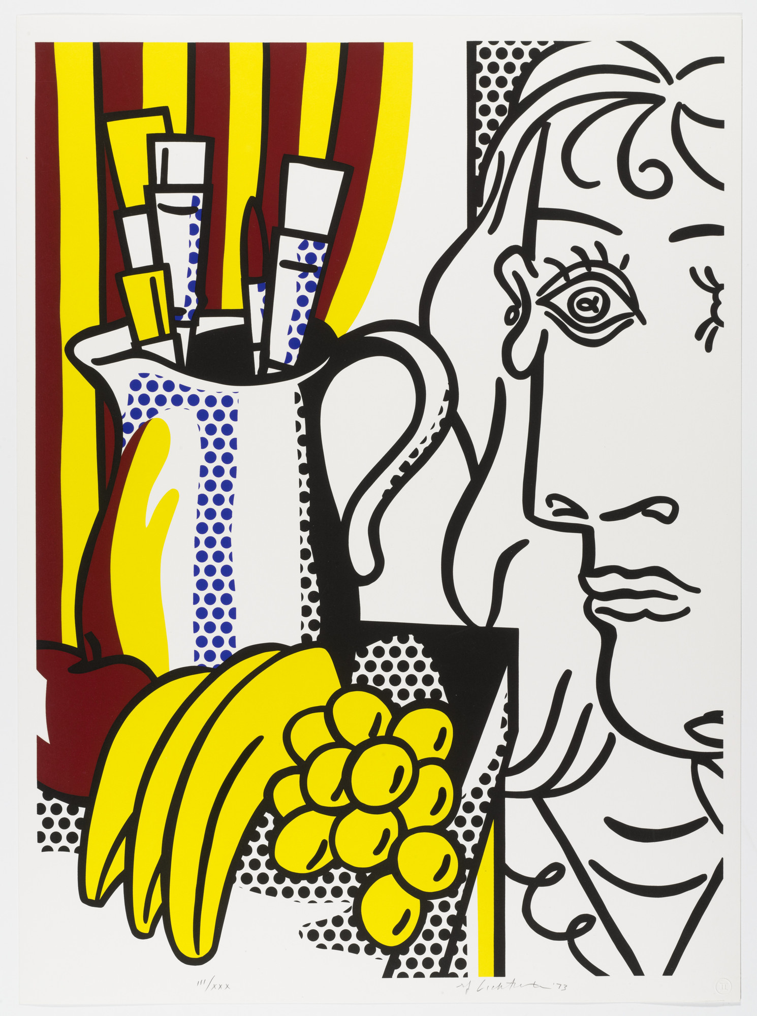 Roy Lichtenstein, Still life with Picasso (1973; stampa a colori, 72,2 x 53,1 cm; New York, MoMA)
 Roy Lichtenstein, Still life with Picasso (1973; stampa a colori, 72,2 x 53,1 cm; New York, MoMA)