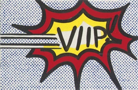 Roy Lichtenstein, VIIP (1962; olio su tela, 20 x 30,5 cm; Collezione privata)
 Roy Lichtenstein, VIIP (1962; olio su tela, 20 x 30,5 cm; Collezione privata)