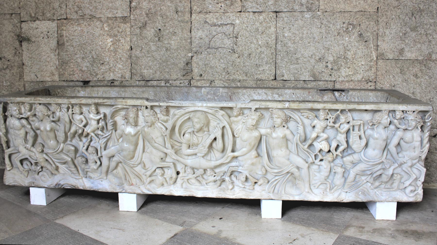 Roman art, Sarcophagus of the Nereids (3rd century AD; marble; Cagliari, National Archaeological Museum).