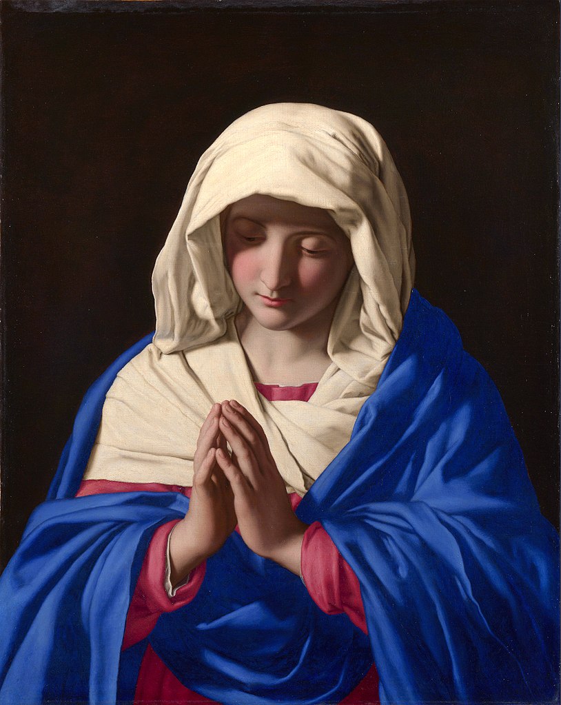 Sassoferrato, Madonna in preghiera (1640-1650 circa; olio su tela, 73 x 58 cm; Londra, National Gallery)
