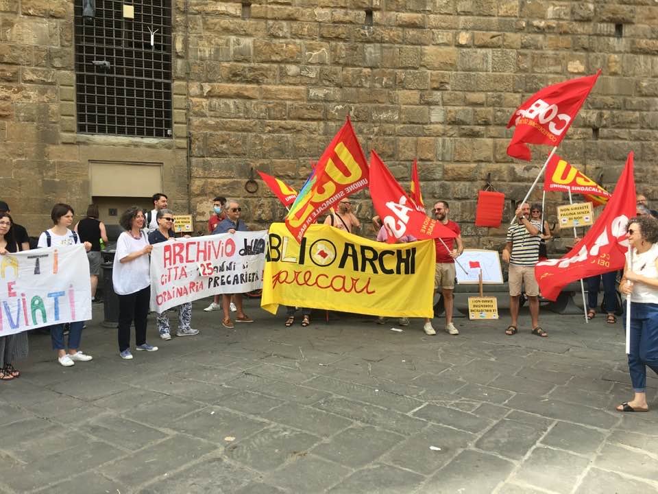 Lo sciopero di Firenze. Foto USB
 Lo sciopero di Firenze. Foto USB