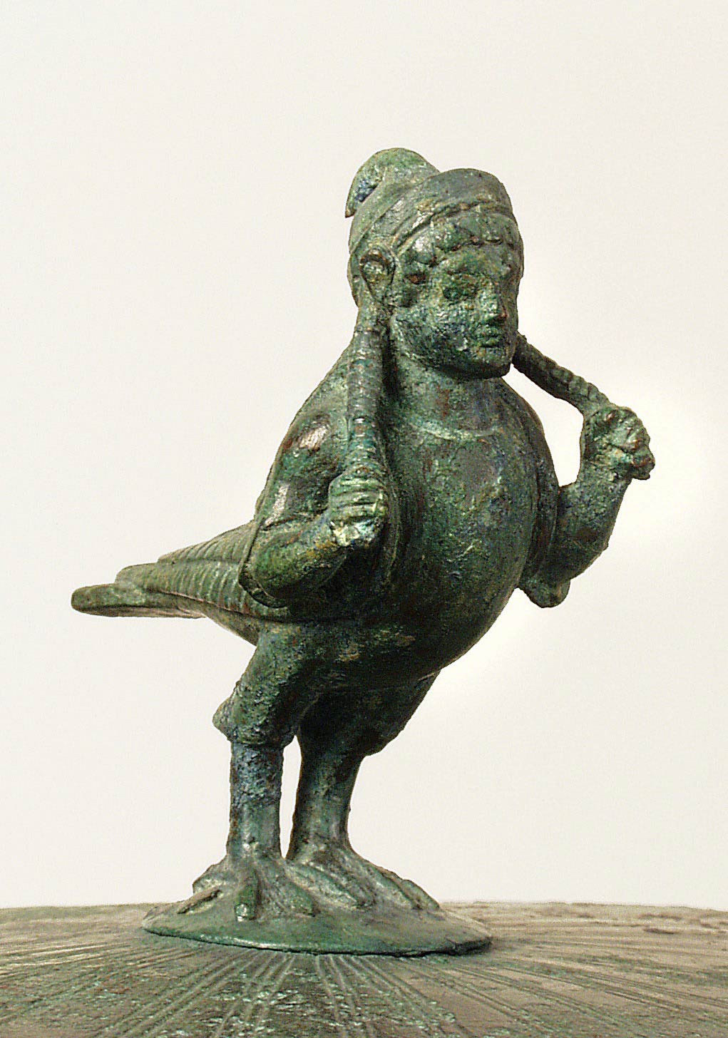 Etruscan art, Siren (7th-6th century BC; bronze; Perugia, National Archaeological Museum of Umbria).