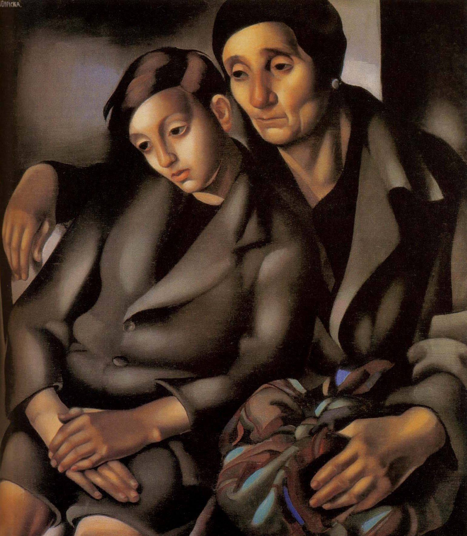 Tamara de Lempicka, I rifugiati (1931; olio su tavola, 54 x 49 cm; Saint-Denis, Musée d'Art et d'Histoire)
 Tamara de Lempicka, I rifugiati (1931; olio su tavola, 54 x 49 cm; Saint-Denis, Musée d'Art et d'Histoire)