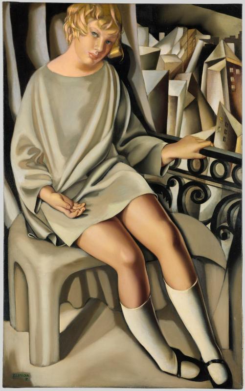 Tamara de Lempicka, Kizette al balcone (1927; olio su tela, 130 x 80,8 cm; Parigi, Centre Pompidou)
 Tamara de Lempicka, Kizette al balcone (1927; olio su tela, 130 x 80,8 cm; Parigi, Centre Pompidou)