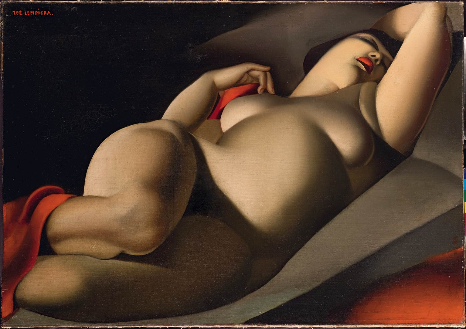 Tamara de Lempicka, La bela Rafaëla (1927; olio su tela, 64 x 91 cm; Collezione privata)
 Tamara de Lempicka, La bela Rafaëla (1927; olio su tela, 64 x 91 cm; Collezione privata)