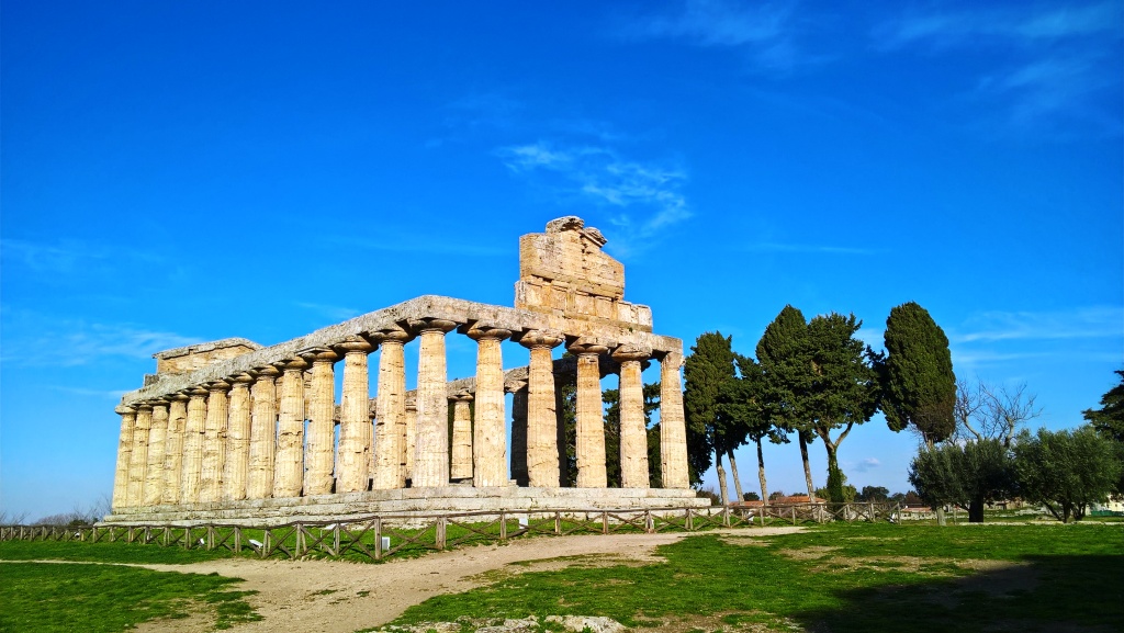 The temple of Athena. Photo Archaeological Park of Paestum and Velia