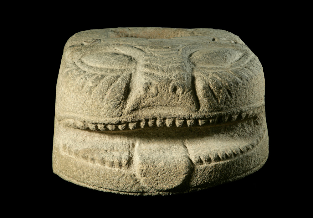 Leonine head of the Archaeological Museum of Chianti Senese in Castellina in Chianti