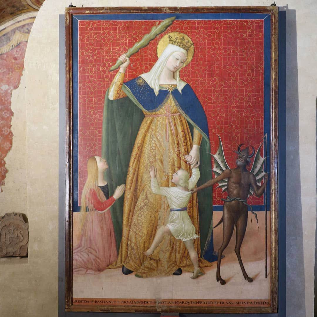 Tiberio d'Assisi, Madonna del Soccorso (c. 1510; Montefalco, Museo di San Francesco)