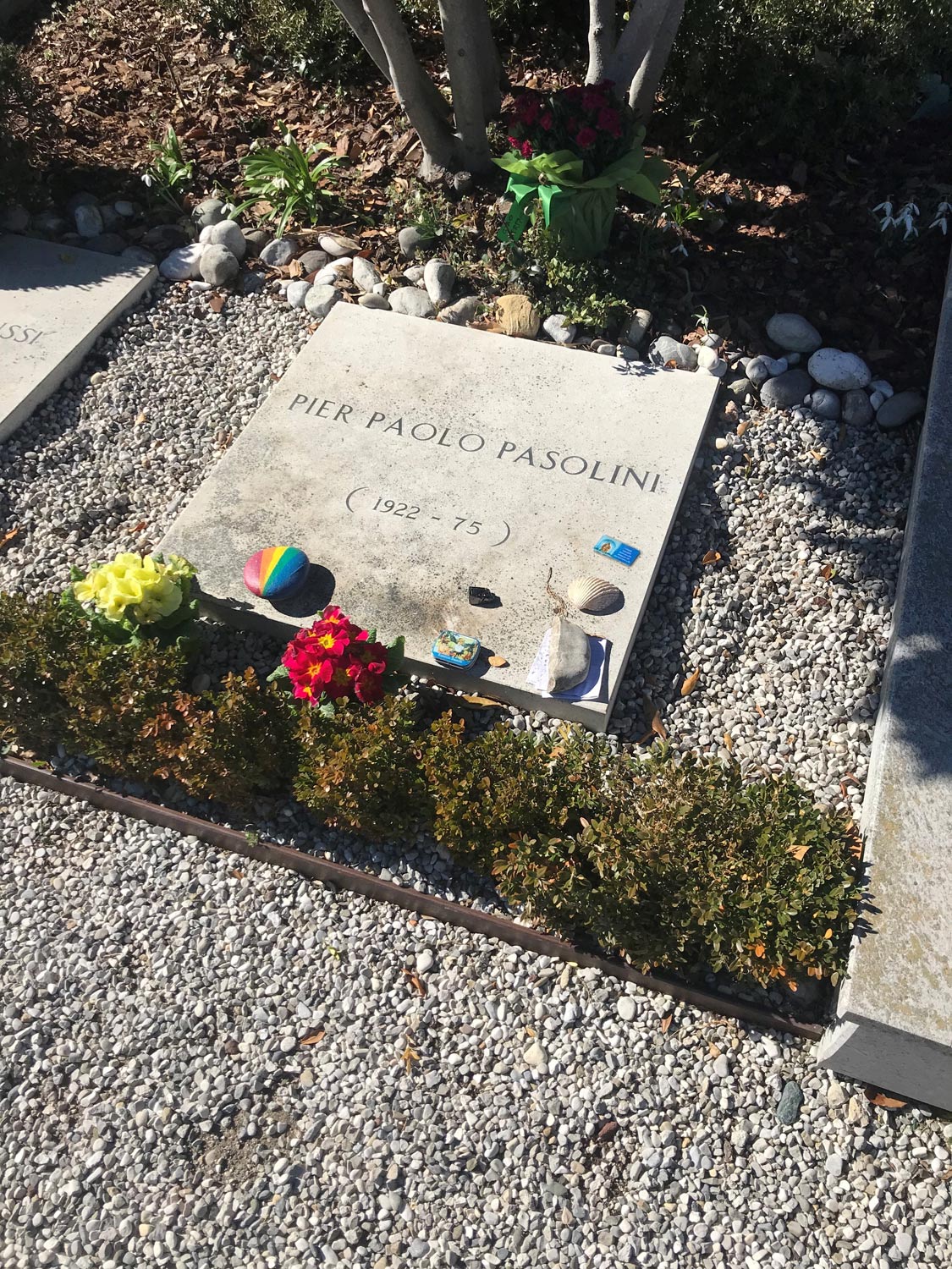 Pasolini's grave in Casarsa