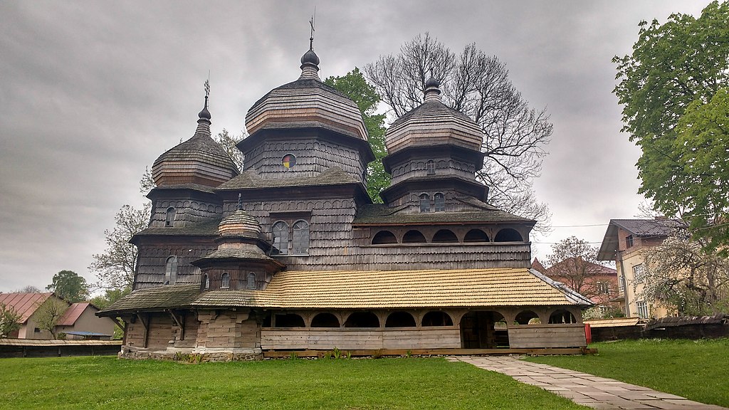 Wooden tserkvas from the Carpathian region