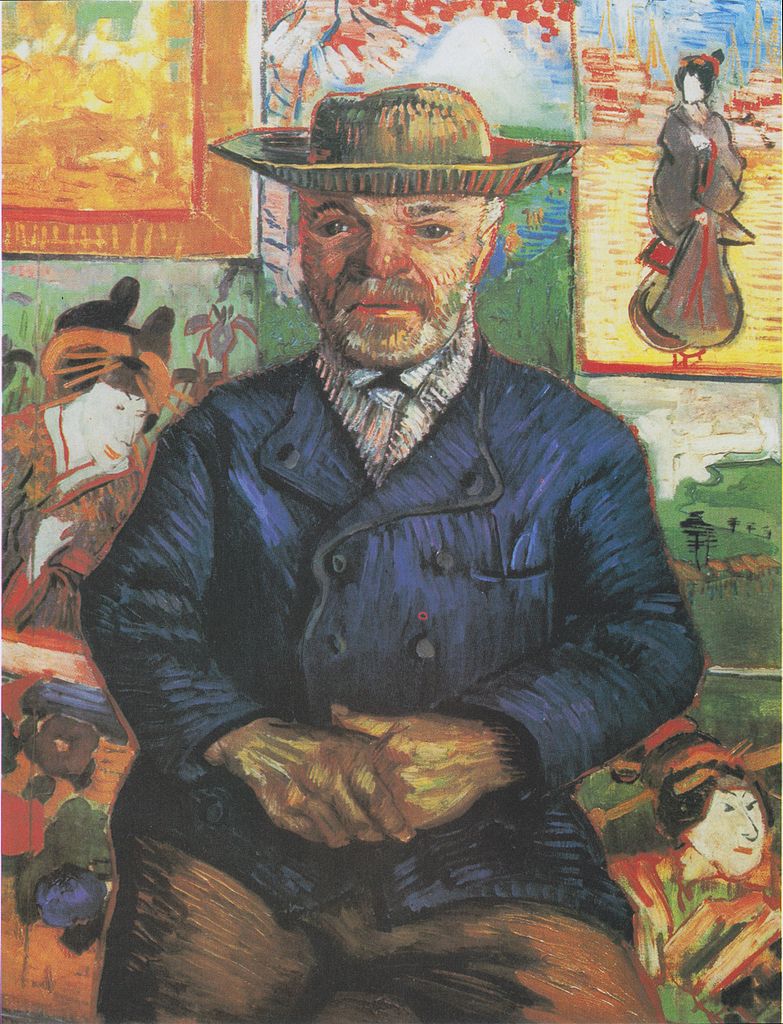 Vincent van Gogh, Ritratto di Père Tanguy (1888; olio su tela, 65 x 51 cm; Parigi, Musée Rodin)
