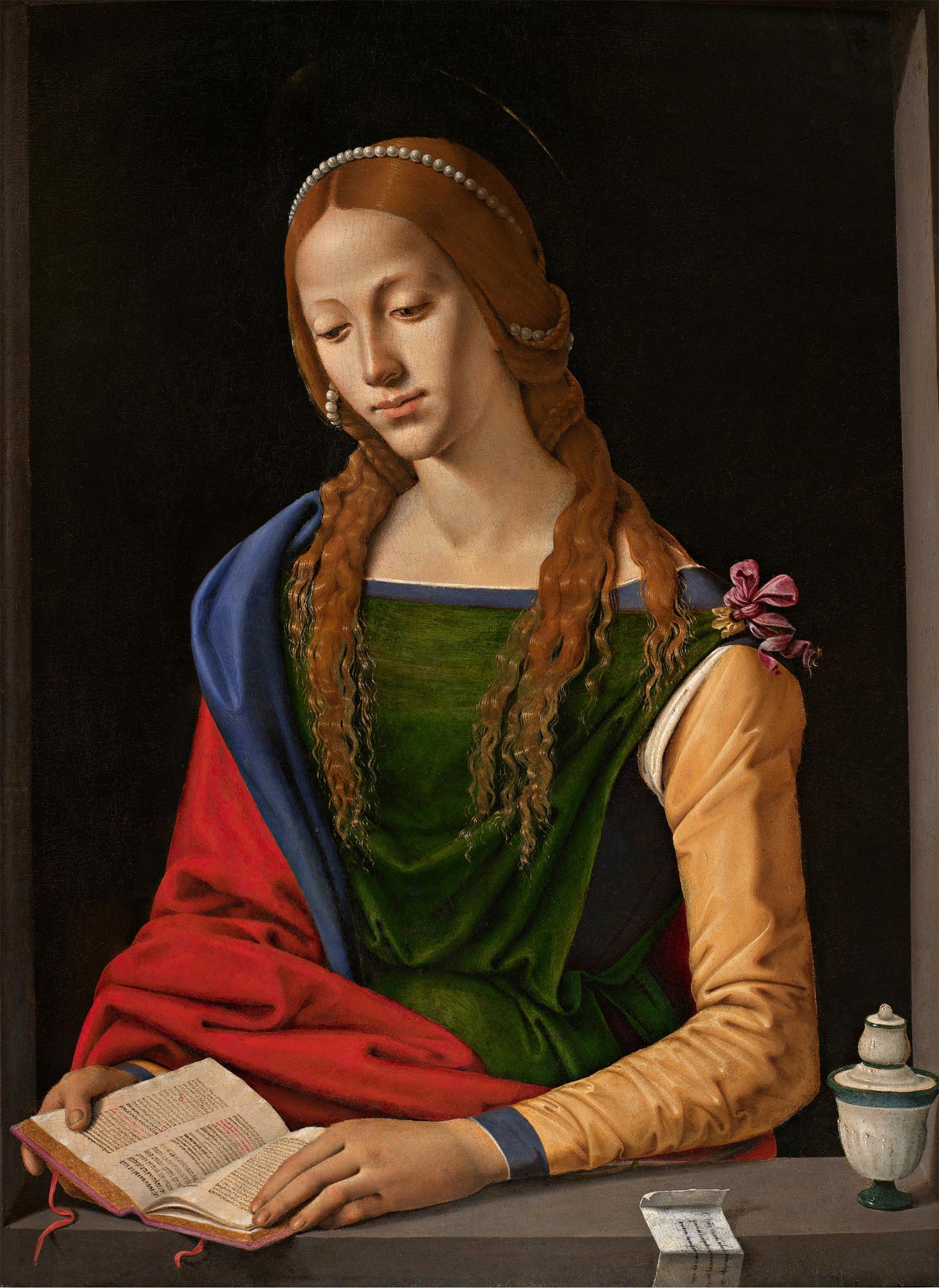 Piero di Cosimo, Santa Maria Maddalena (1490-1495 circa; tempera su tavola, 72 x 53 cm; Roma, Galleria Nazionale d'Arte Antica di Palazzo Barberini, inv. 1468)
