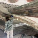 Pavia, a San Michele Maggiore dopo secoli tornano visibili affreschi del '400