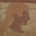 Esposte al pubblico quattro lastre etrusche inedite dipinte recuperate a Cerveteri 