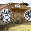 Populonia, Ozmo trasforma le monete del Tesoro in un'opera di street art  