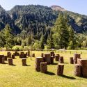 Il Terzo Paradiso di Pistoletto arriva a Courmayeur, realizzato con tronchi di abete