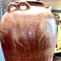 A Cerveteri il monumentale vaso etrusco con l'accecamento di Polifemo