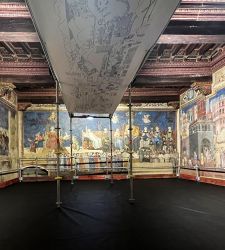 Sui ponteggi del capolavoro di Ambrogio Lorenzetti. Quando il restauro diventa occasione di studio
