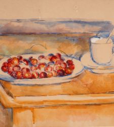 Still Life with Cherries, one of the very rare works by Paul CÃÂ©zanne that we have in Italy