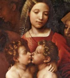 Giovan Francesco Caroto, a Holy Family between Leonardo and Michelangelo 