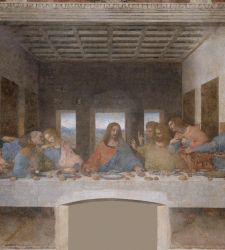 A note in the margin of Silvia Cecchini's volume on Leonardo's Last Supper.