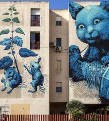 A Cagliari arriva la street art: il nuovo murale di Ericailcane è un'allegoria della vita 