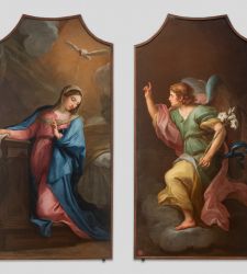 Tornano esposte dopo il restauro le tele dell'Annunciazione di Sebastiano Conca al Palazzo Ducale di Urbino