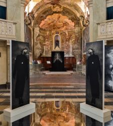 Piacenza, a baroque church houses recent and unpublished works and historical works by Omar Galliani 